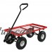 Sunnydaze Steel Log Cart, Heavy-Duty 400 Pound Weight Capacity, Blue   567146556